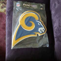 Rams 3D FoamWallSign