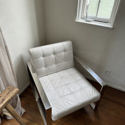 Set of White Designer Chairs 