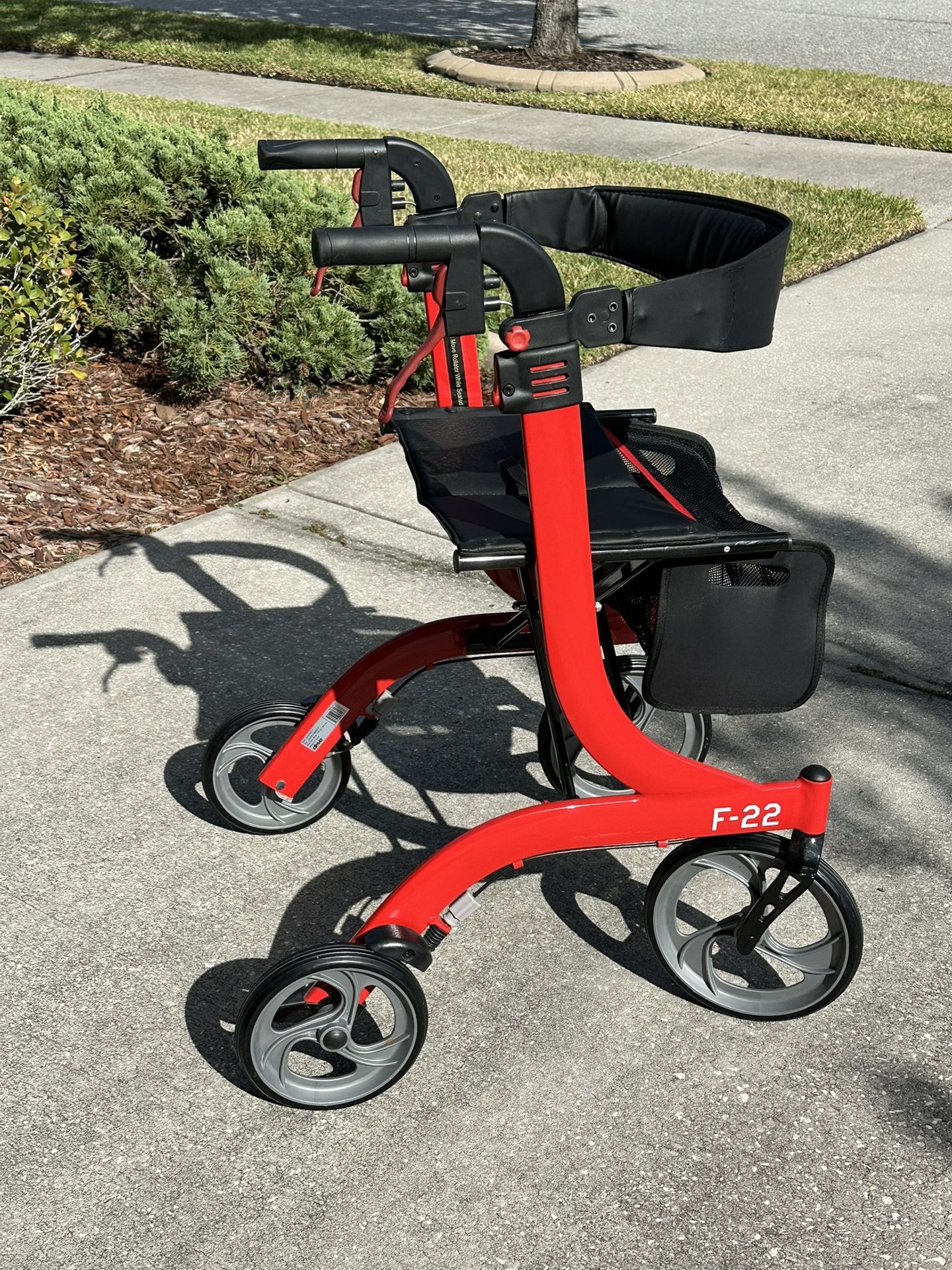 Red Drive brand Nitro Euro Rollator Walker