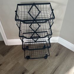 Utility Basket Organizer Rolling