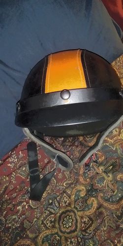 Harley leather helmet