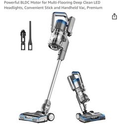 eureka Stylus Lightweight Cordless Vacuum Cleaner-350W Powerful BLDC Motor/Multi-Flooring Deep Clean LED Headlights/Convenient Stick & Handheld Vac