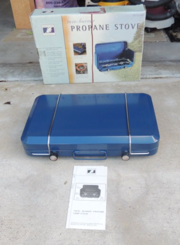 Greatland Outdoor Twin Burner Propane Camp Stove for Sale in Anaheim