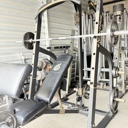 Nautulus Workout Machine includes Weights/Bench/Attchments