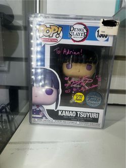 Funko Pop Kanao Tsuyuri Demon Slayer #1305 Signed