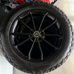 Falken Wild Peak A/T 225/60R18 100H Tires On 18x8 Wheels W/ 35mm Offset