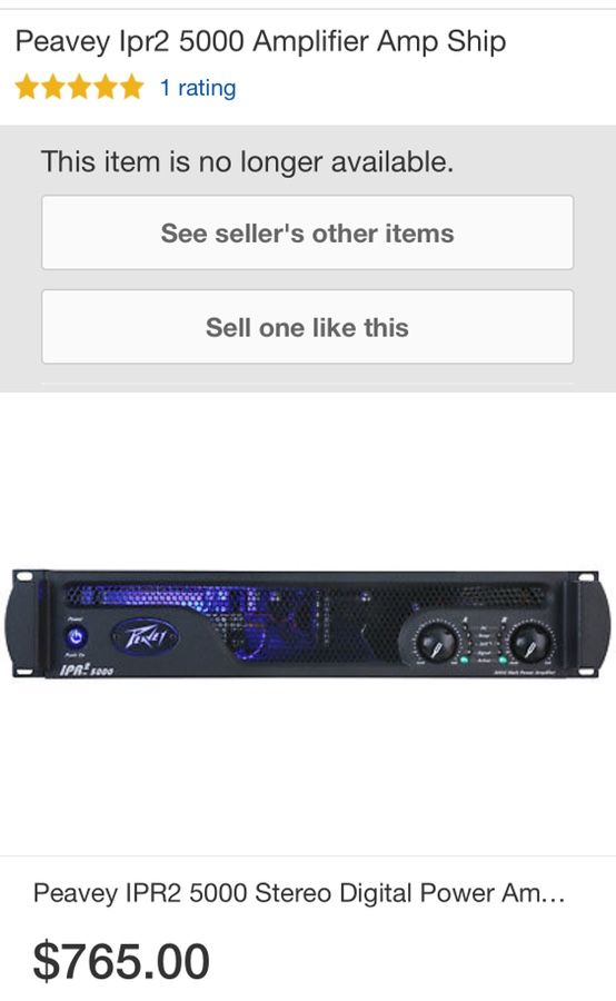 Peavy amp lightweight series