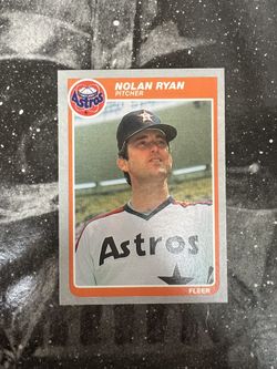 1985 Fleer Baseball Nolan Ryan Hall Of Famer