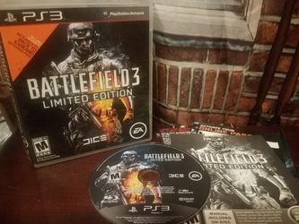 Battlefield 3 Limited Edition PS3 Black Label Video Game PlayStation 3 Games EA Gaming
