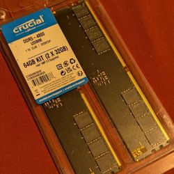 64 gbs Memory Ram  DDR 5 Desktop