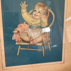 Charlotte Becker Vintage 1930S Picture Of Baby In Chair