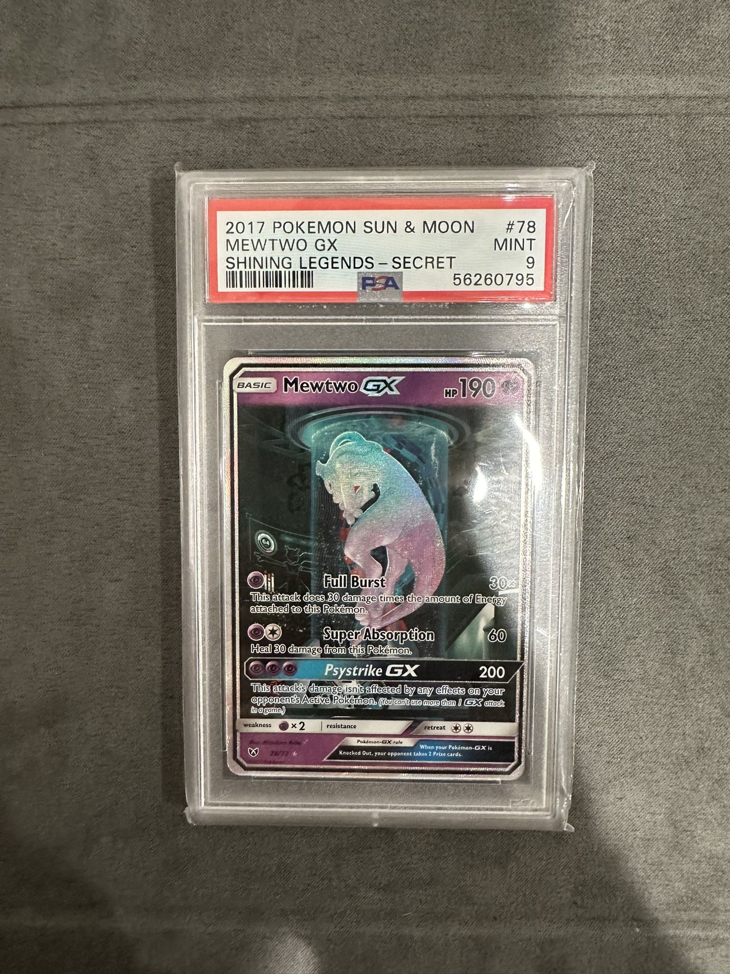 Mewtwo Gx Psa 9 Shining Legends 
