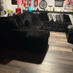 U Shaped Ashley Furniture Sectional W/ Ottoman