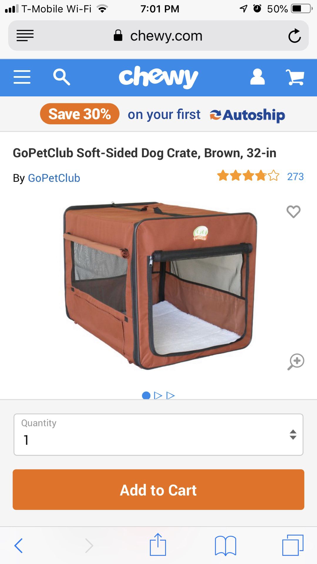 Pet-go dog crate