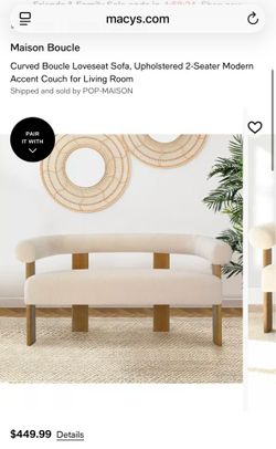 Loveseat Sofa / Bench