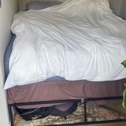 Queen Size Bed With Frame - FREE