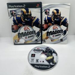 Madden NFL 2003 (Sony PlayStation 2, 2002) PS2 CIB *COMPLETE with Manual*