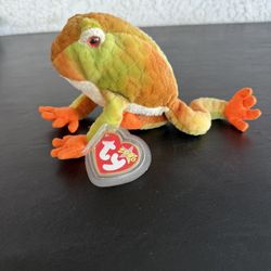 TY Beanie Baby 2000 Frog Named Prince 