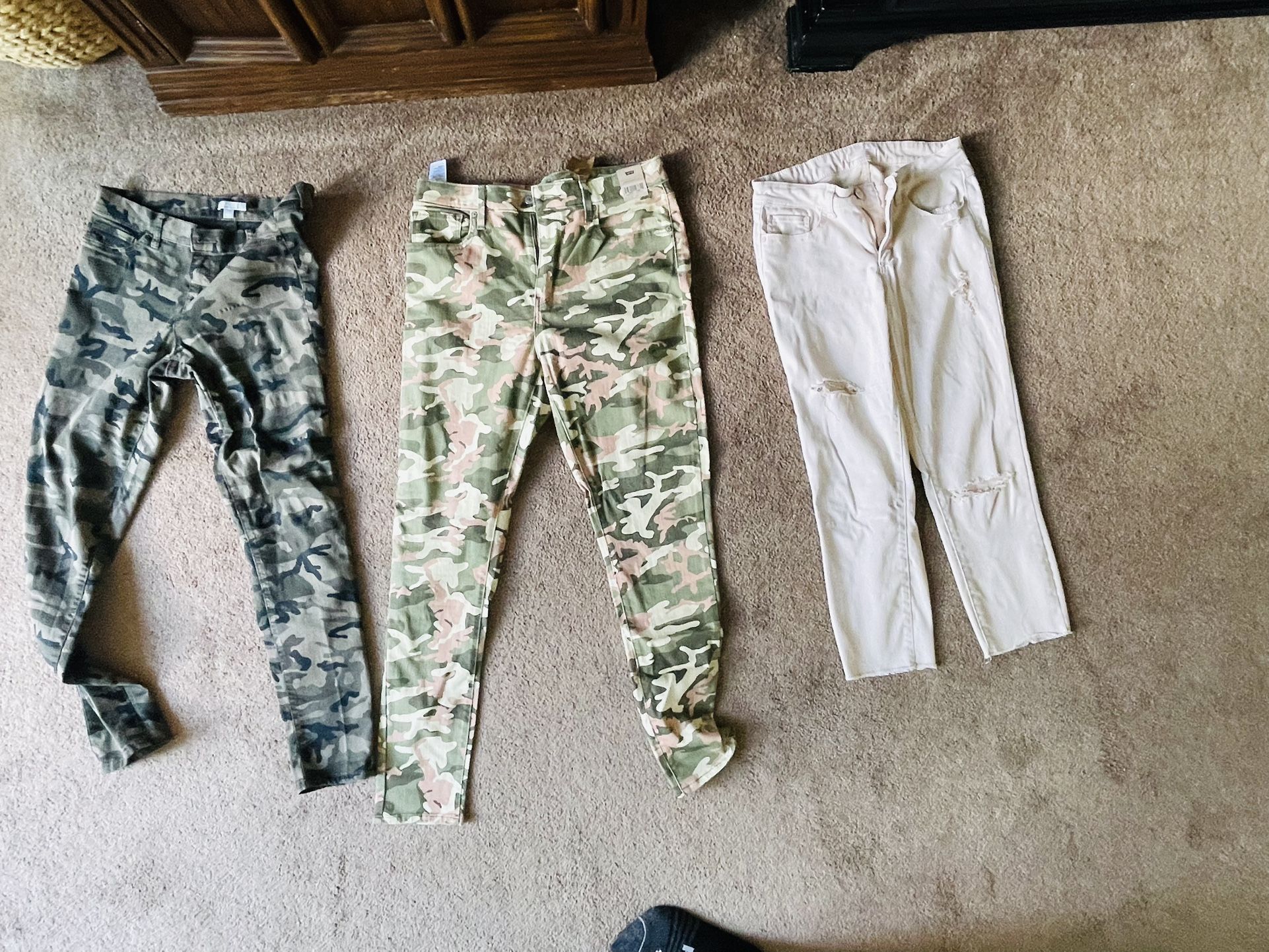 Camo Denim $7 Each 3/15