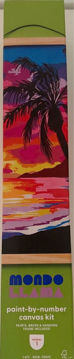 Mondo Llama paint-by-number canvas kit