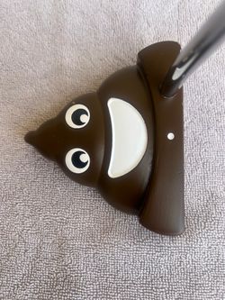 Intech #2 Poopy Emoji Putter, Right, Includes Head Cover; Novelty/Gag Gift!