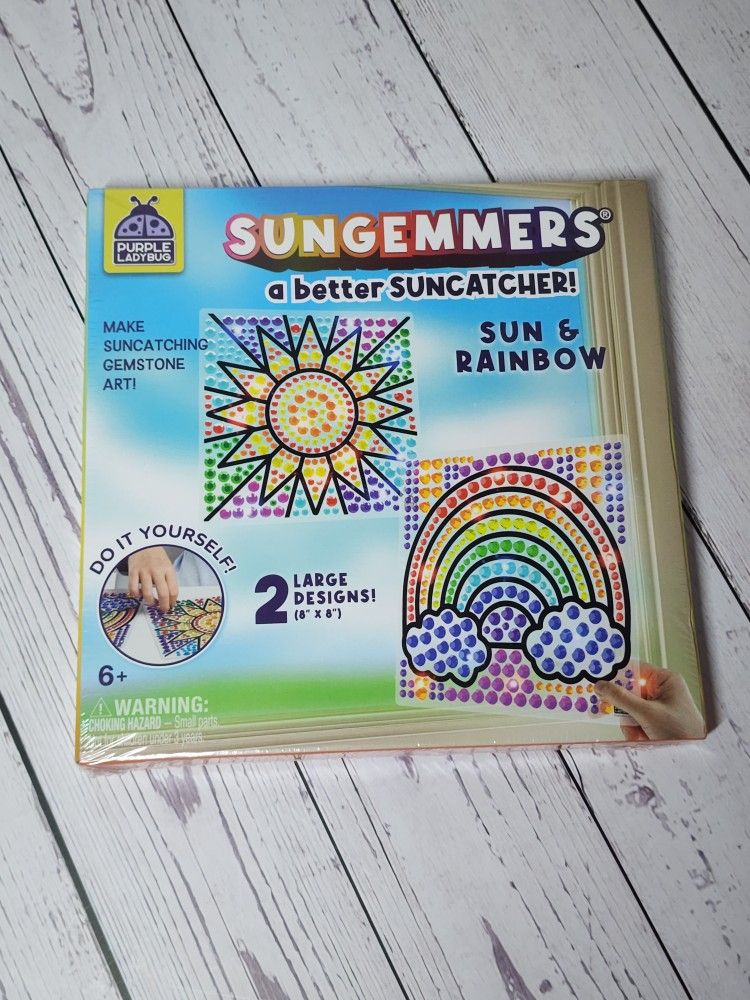 Window Gem Art Suncatcher Kits - Stocking Stuffers for Kids 8-12 6-8, Fun Christmas Gifts