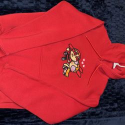 Red Power Puff Hoodie