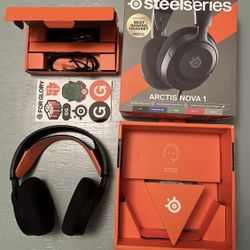 SteelSeries Arctis Nova 1 Over-Ear Gaming Headset - Black