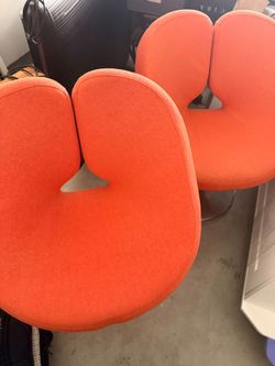 Orange retro chairs