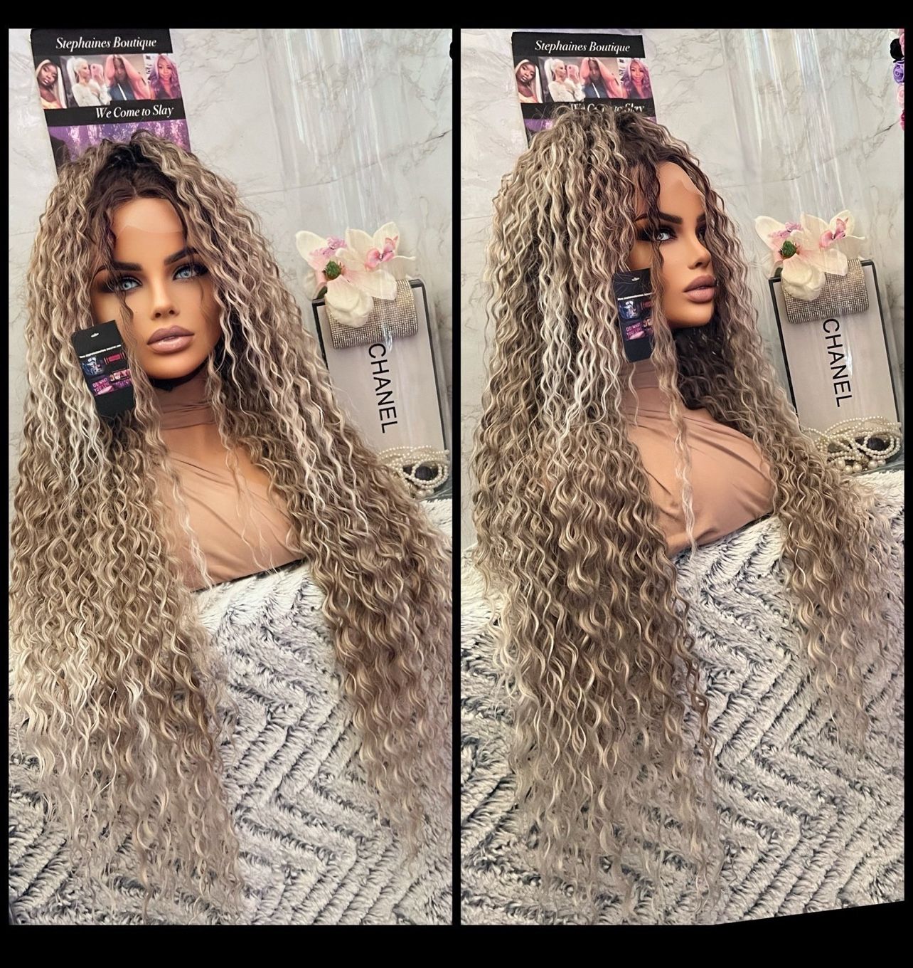 Human Hair Blended Lace Front Wig