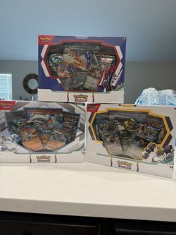 Target Exclusive black kyruem Melmetal EX, Reshiram Archaludon Ex Box