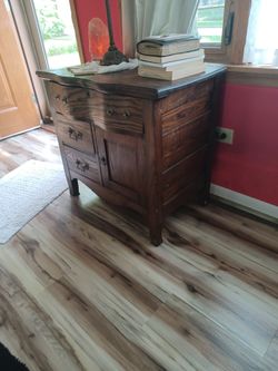 Antique Dry Sink W/ Towel Bar