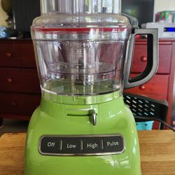 KitchenAid KFP0930GA 9 Cup Food Processor with Exact Slice System and French Fry Disc, Green Apple