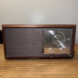 Vintage Zenith M730 AM/FM Tube Radio 1950s Wood Mid Century Works