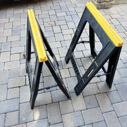 Pair Foldable Saw Horses