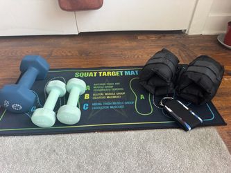 FREE  Home Workout Set with Dumbbells and Mat
