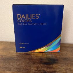 Alcon Dailies Colors One Day Contact Lens Lenses - Mystic GRAY Non-Prescription 0.00 - 90 Lens