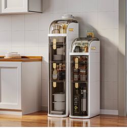 • Slim Storage Cabinets for Kitchen & Bathroom – 2 Sizes Available • Space-Saving Narrow Gap Organizer Brand New