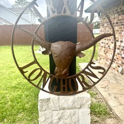 UT Longhorn Metal Art Decor