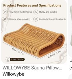 🔥 BRAND NEW WILLOWYBE SAUNA PILLOW 🔥