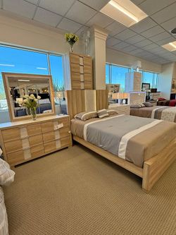 5 Pieces Brown Color King Or Queen Bed Set