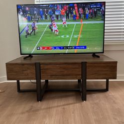 Reclaimed Wood Coffee Table And TV Stands