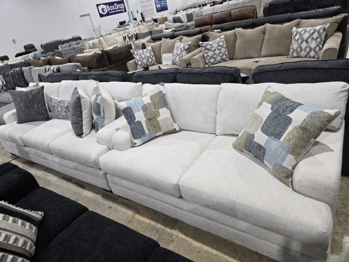 Contemporary Sofa + Loveseat Combo  Beautiful Matching Set