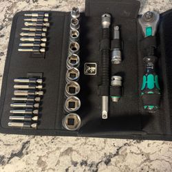 Wera 8100 SB 9 Zyklop Speed Ratchet Set 3/8" Drive SAE 28 Piece