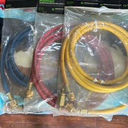 Hilmor 96” Refrigeration Hoses With Ball Adapters
