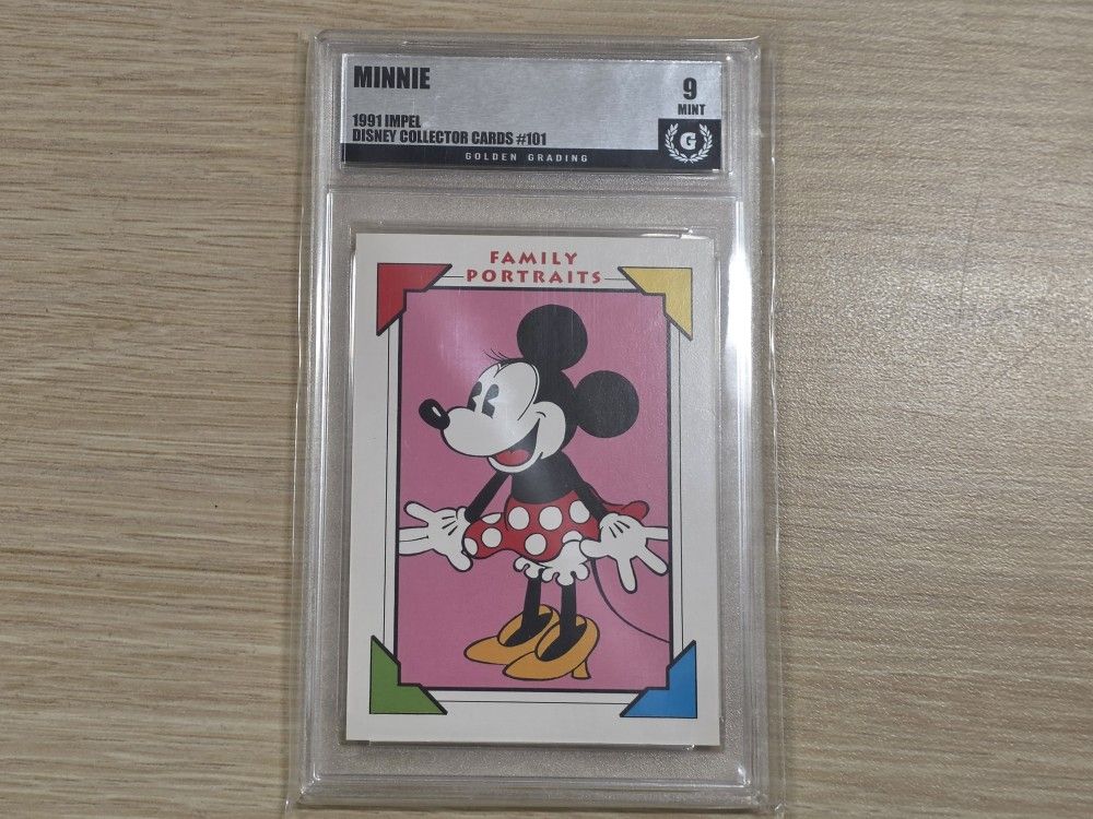 1991 Disney Impel Minnie Mouse #101 Golden Grading 9