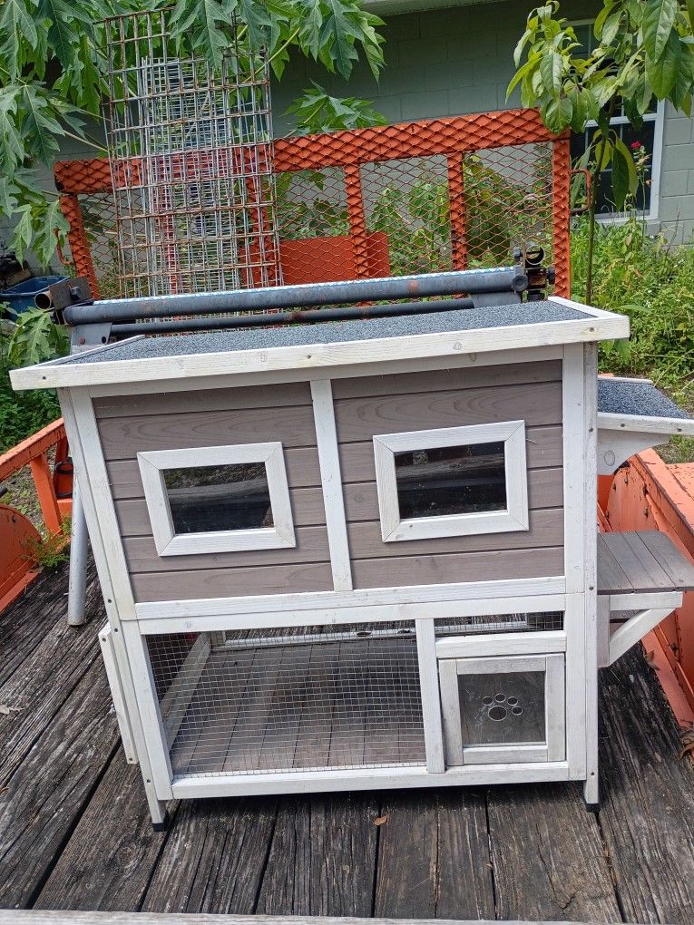 Cat House Out Door Or In Door Double Story Beautiful