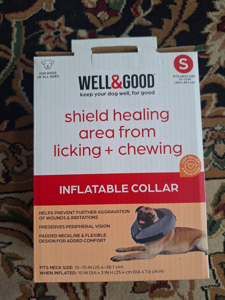 Inflatable Collar For Dogs Size Small Brand New