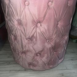 Blush Pink Tufted Swivel Chair