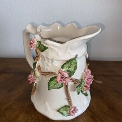 Floral  pitcher